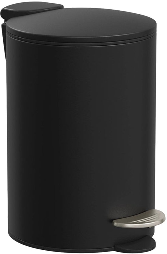 Poubelle métal soft close 3L "Colorama" noir
