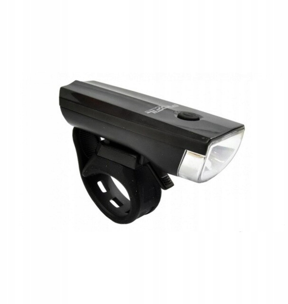 2K - Fietsvoorlicht LED - Krachtig - 1W - Zwart - Silicone houder