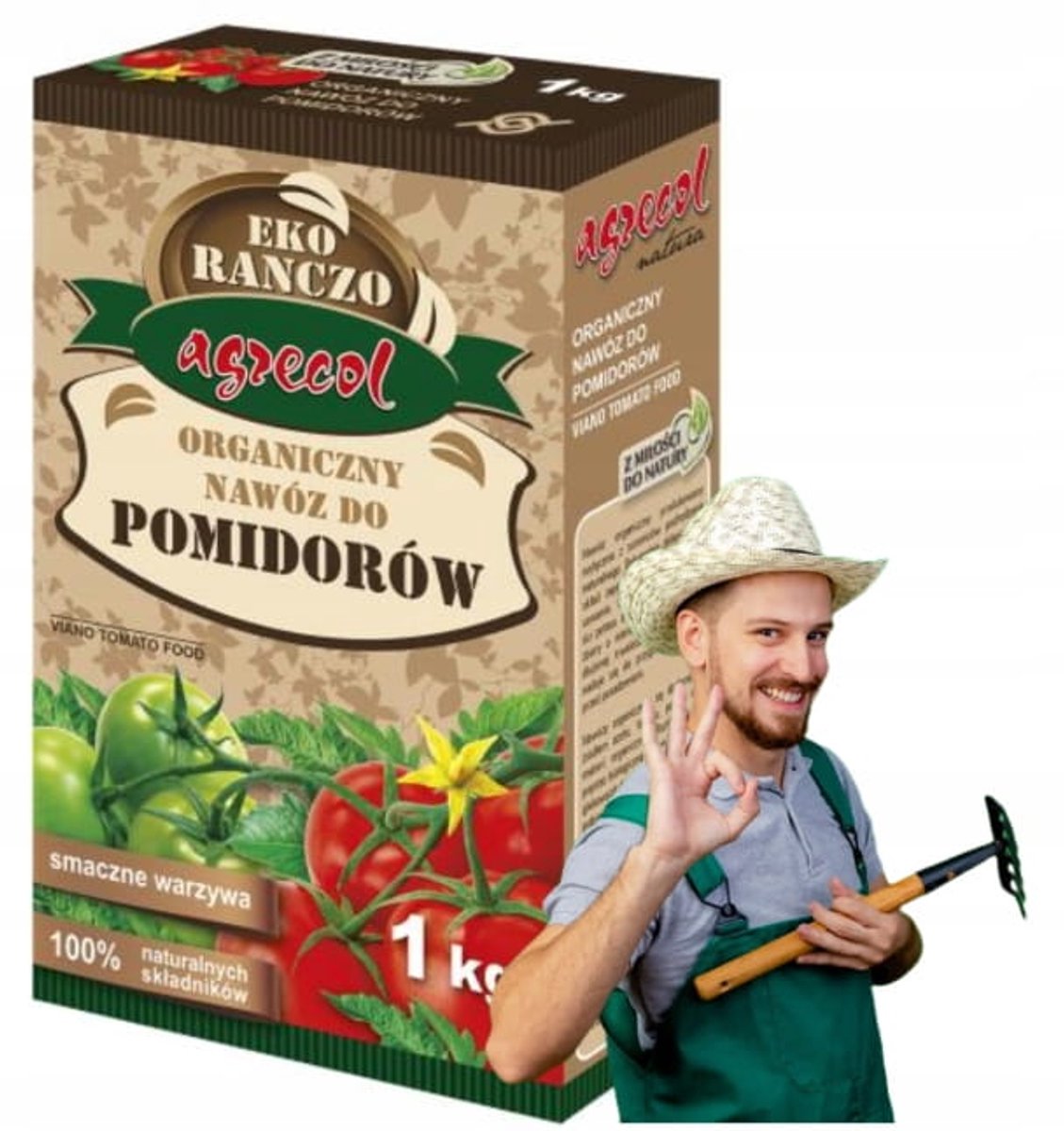 Agrecol - Organische Meststof voor Tomaten - 1kg - Granulaat - Voor Paprika en Aubergine