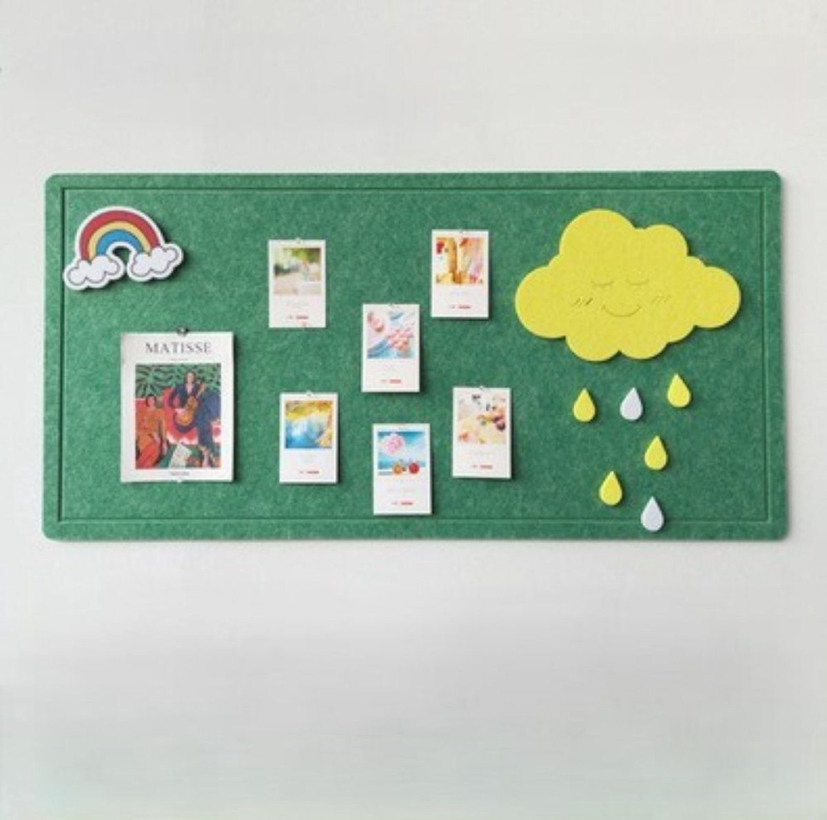 Prikbord van kurkplaat, 60 x 40 cm, decoratieve kurkwand van vilt Prikbord van kurkplaat, 60 x 40 cm, decoratieve kurkwand van vilt