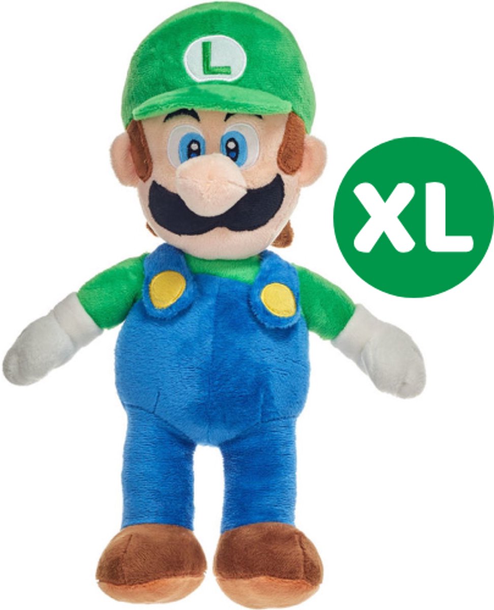 Luigi - Super Mario Bros Pluche Knuffel XL 65 cm - Speelgoed knuffels voor kinderen jongens meisjes - Nintendo Plush Toy - Mario, Luigi, Peach, Toad, Yoshi, Donkey Kong
