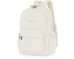ZILOU® Laptop Rugzak - 28L - 15.6 inch Rugtas - Schooltas - Dames en Heren - Laptoptas - Anti-Diefstal - Waterafstotend - Meisjes en Jongens - Beige