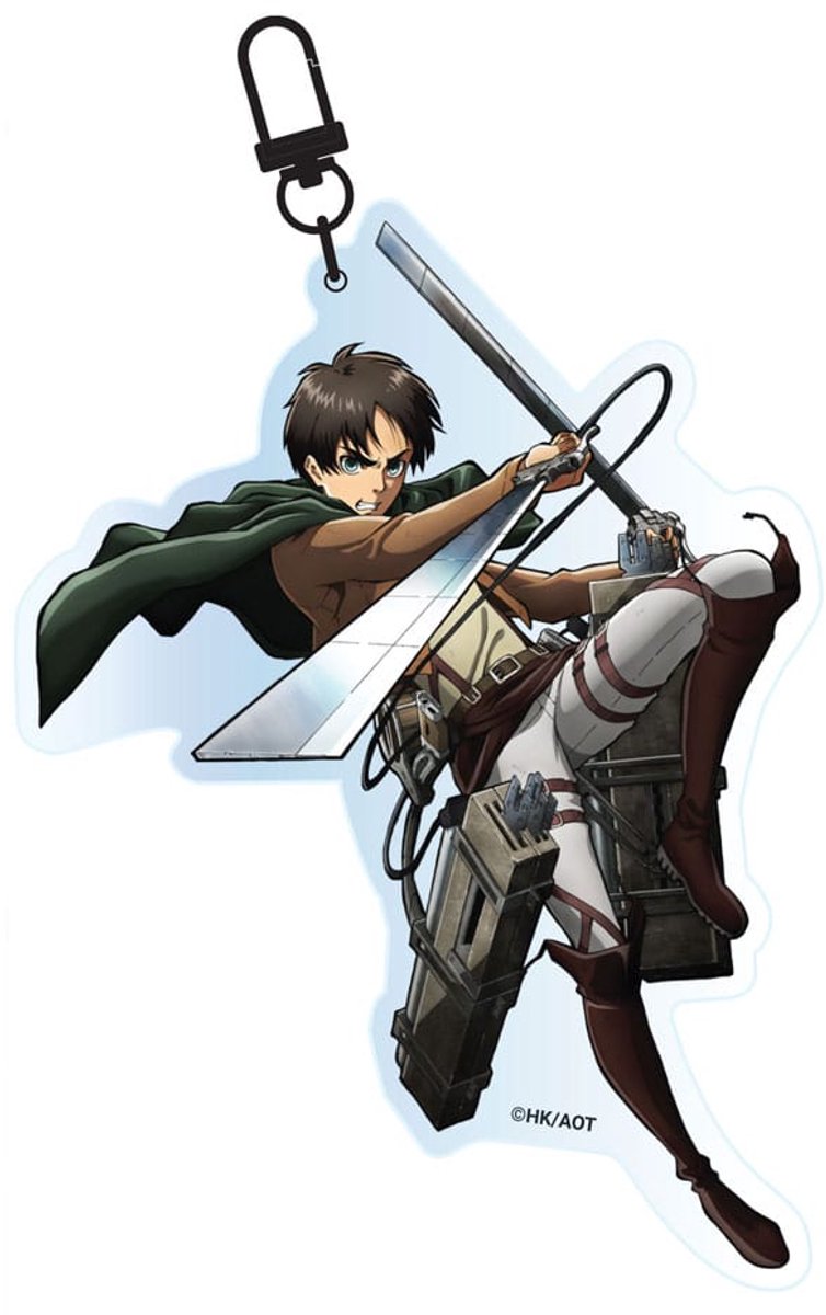POPbuddies Attack on Titan Acrylic Keychain Eren Jaeger Keyrings