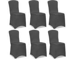 Detex Stoelhoes Set van 6 - Stretch 80 tot 110cm Universeel - Antraciet