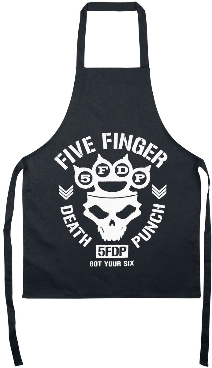 Five Finger Death Punch Unisex Barbecueschort - Neutraal - Standard