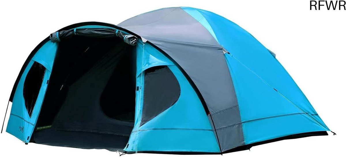 RFWR® Kampeertent met Voortent voor 4 Personen - Lichtgewicht en Verduisterend