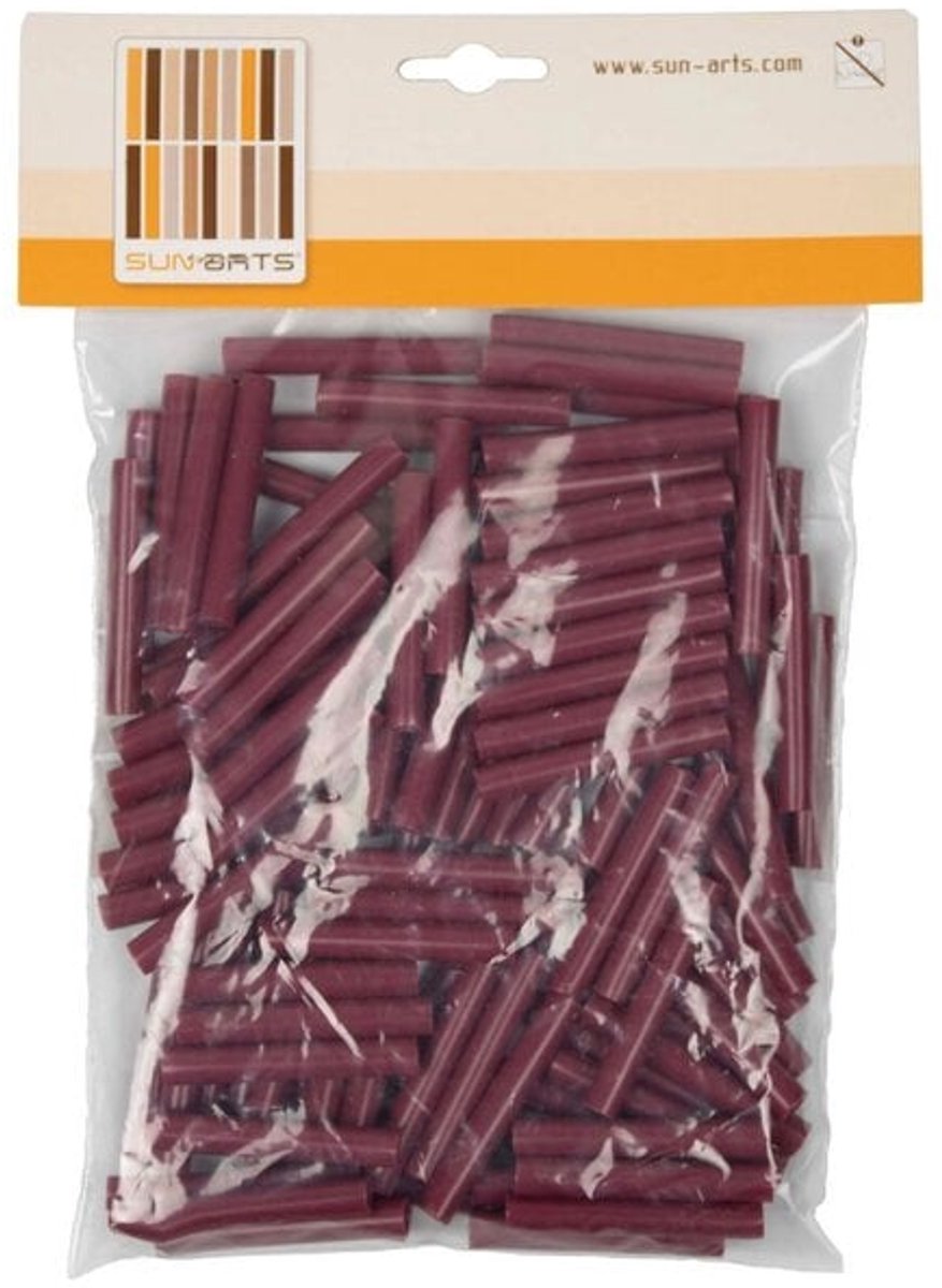 Sun Arts 250 stuks hulzen donkerrood