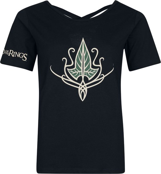 The Lord Of The Rings Elbenblatt Dames T-shirt - zwart - XL