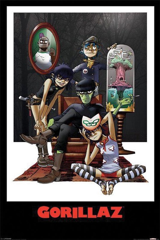 Foto: Gorillaz gorillaz unisex poster meerkleurig standard