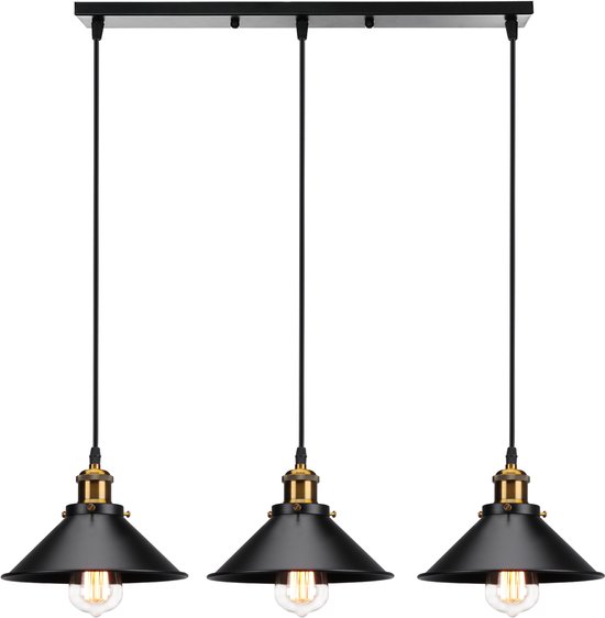 Hanglamp Verlichting Vintage Industriële, Glazen Kroonluchter E27