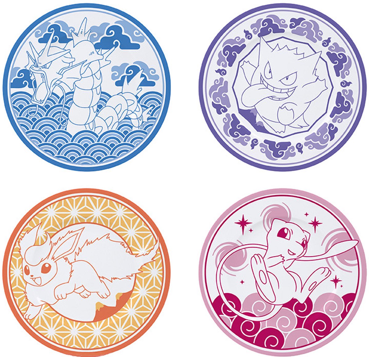 Pokémon Japanese Style Unisex Bord - meerkleurig - Standard