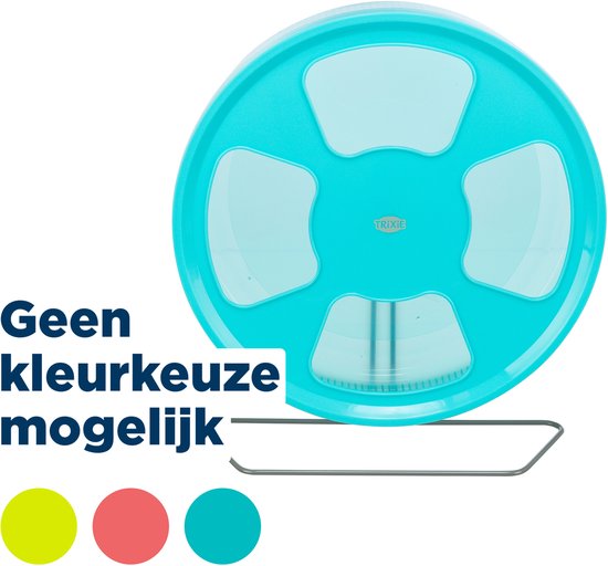 Trixie Looprad Hamster, Gerbils, Ratten en Muizen - Kunststof - Assorti Kleur - 33 CM