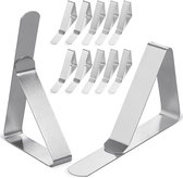 8 Pinces à Nappe Antidérapantes - Attaches Réutilisables Pour Table Jardin, Camping, Jusqu'à 4 Cm D'Épaisseur