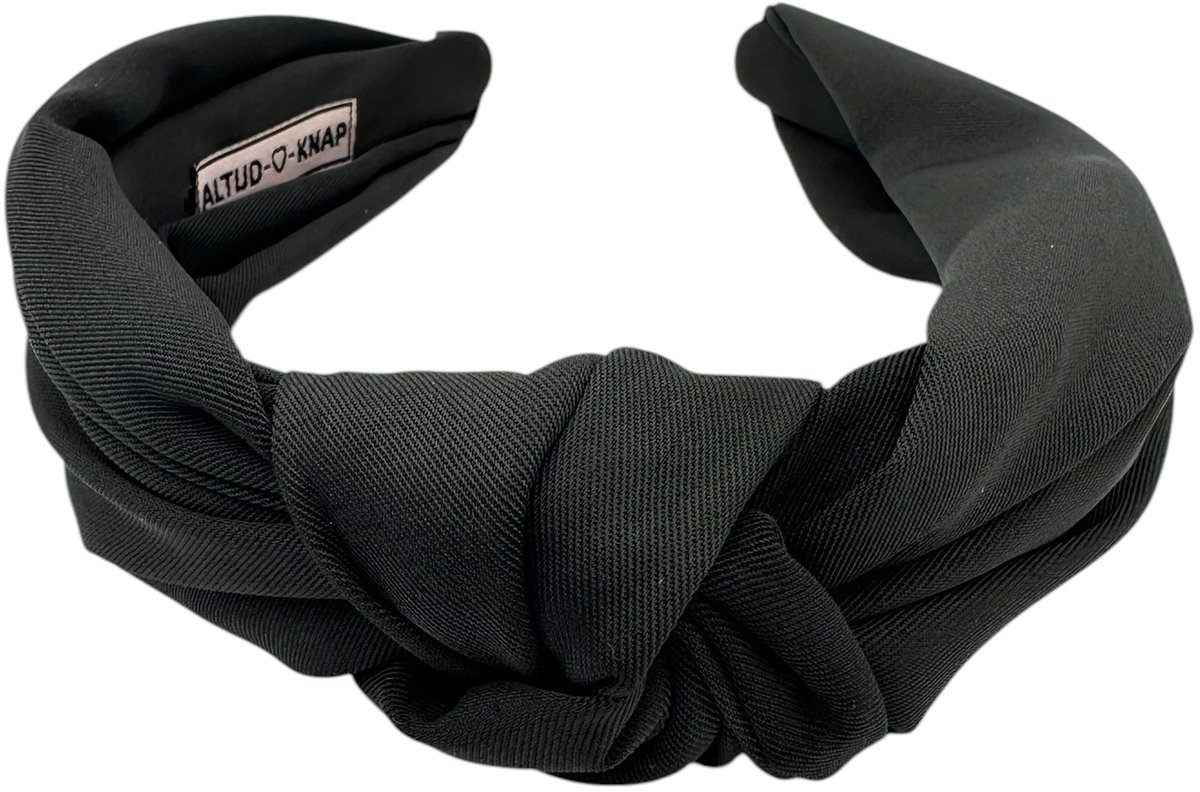 Altijd Knap - Haarband Basic Black - Zwarte haarband met knoop
