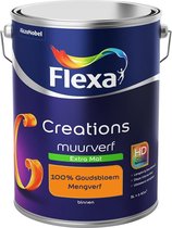Flexa Creations Muurverf - Extra Mat - Mengkleuren Collectie - 100% Goudsbloem  - 5 liter