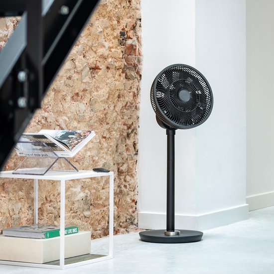 Whisper Flex Smart Ventilator Zwart - Fluisterstil - WiFi en App - 26 standen - Energiezuinig