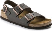 Birkenstock Milano Sandalen Dark Brown Regular-fit | Bruin | Leer | Maat 37