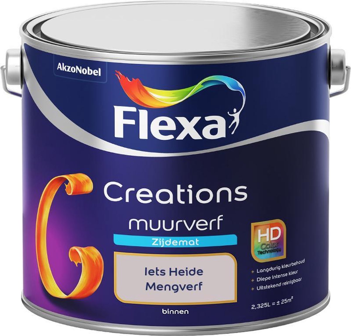Flexa Creations - Muurverf Zijde Mat - Mengkleuren Collectie - Iets Heide - 2,5 liter