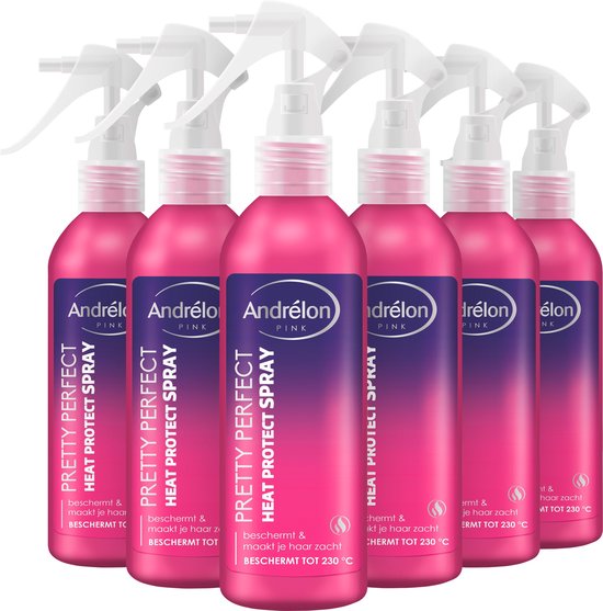 Andrélon Pink Pretty Perfect Heat Protect Spray - 6 x 200 ml -  Voordeelverpakking | bol.com