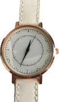 Petra's Sieradenwereld - Horloge wit met drukknopen