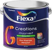 Flexa Creations Muurverf - Extra Mat - Mengkleuren Collectie - Puur Klaproos - 2,5 liter
