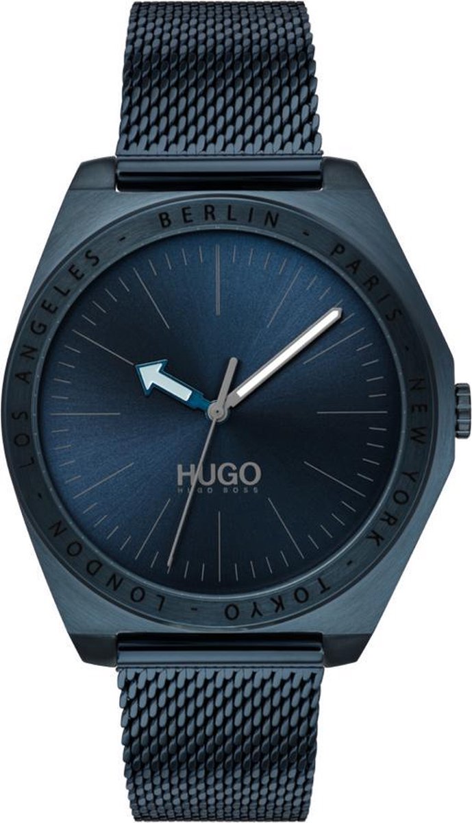 HUGO HU1530109 #ACT - Polshorloge - Staal - Blauw - Ø 44 mm