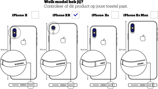 Apple iPhone XR Hoesje - Rhinoshield - MOD NX Serie - Hard Kunststof Backcover - Transparant / Rood - Hoesje Geschikt Voor Apple iPhone XR