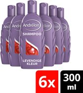 Andrélon Classic Levendige Kleur Shampoo 6 x 300 ml - Voordeelverpakking