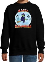 Happy Halloween heks verkleed sweater zwart voor kinderen 12-13 jaar (152/164)