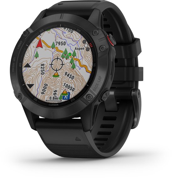 Garmin Fenix 6X PRO Multisport Smartwatch - Geavanceerde GPS Tracker - Multisport - 10ATM Waterdicht - Zwart - Garmin