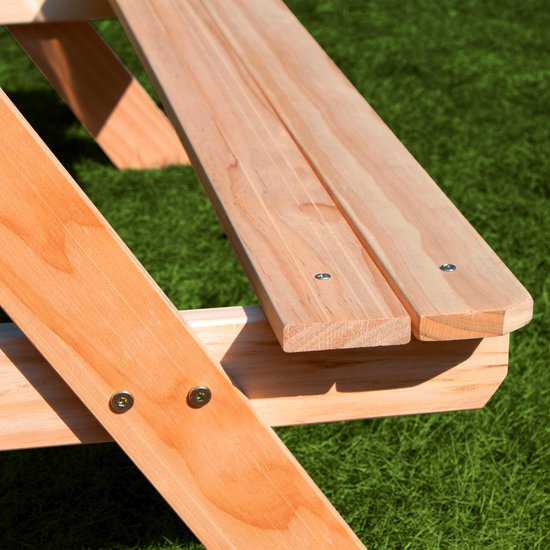 Sunny Dual Top 2.0 Zand & Water Picknicktafel voor kinderen - FSC hout - Multifunctionele Picknick tafel met Krijtbord en 2 uitneembare groene bakken - Sunny