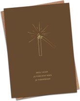 LivLaf Kerstkaart - Deel Licht Je Verliest Niets Je Verspreidt