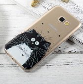 Samsung Galaxy A3 (2017) - hoes, cover, case - TPU - Transparant - Kat
