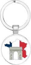 Akyol - Frankrijk sleutelhanger - gift - cadeau - kado - verjaardag - feestdag - verassing - Frans - Parijs - Eiffeltoren - republiek - Europa - Europese Unie - Verenigde Naties -