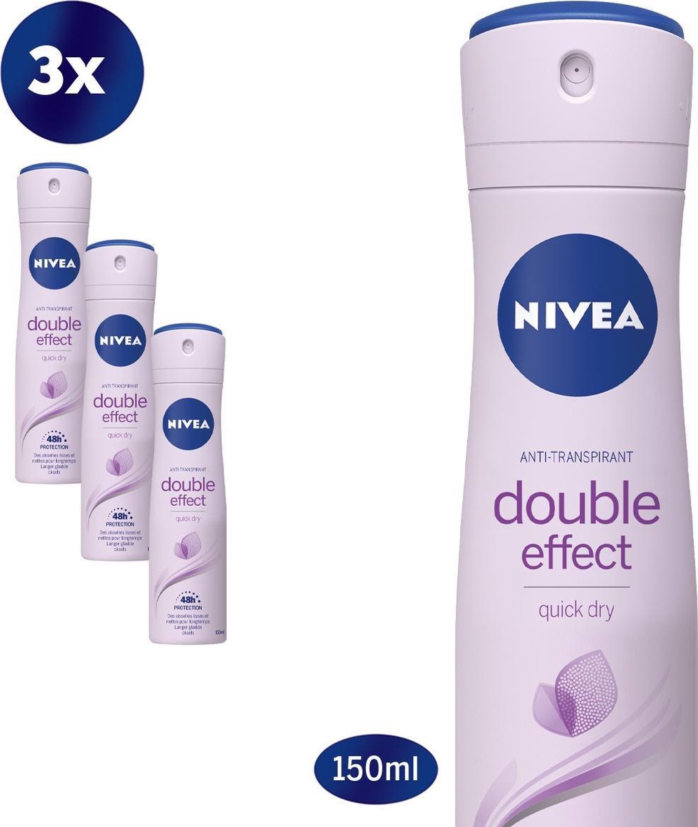 NIVEA Deodorant Spray Double Effect 3x150ml - NIVEA