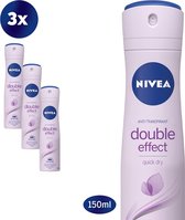 NIVEA Deodorant Spray Double Effect 3x150ml