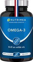 OMÉGA 3 • KRILL • Huile de poisson • Omega 3 à haute concentration • NUTRIMEA • 60 capsules