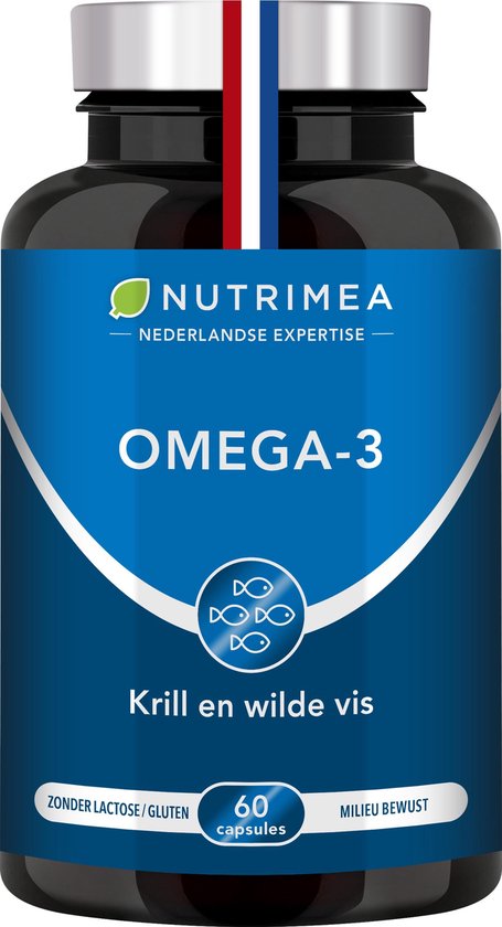 OMÉGA 3 • KRILL • Huile de poisson • Omega 3 à haute concentration • NUTRIMEA • 60 capsules