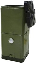 Aerobin 200 liter - thermisch geïsoleerd warm-compostvat met beluchtingsysteem. Compostbak ook als grote wormenbak of groot wormenhotel te gebruiken. Inclusief compost-thermometer en afvoerslang met kraantje voor overtollig vocht.