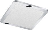 LED Plafondlamp - Badkamerlamp - Trion Ceaniry - Opbouw Vierkant 18W - Spatwaterdicht IP44 - Dimbaar - Warm Wit 3000K - Glans Chroom - BES LED