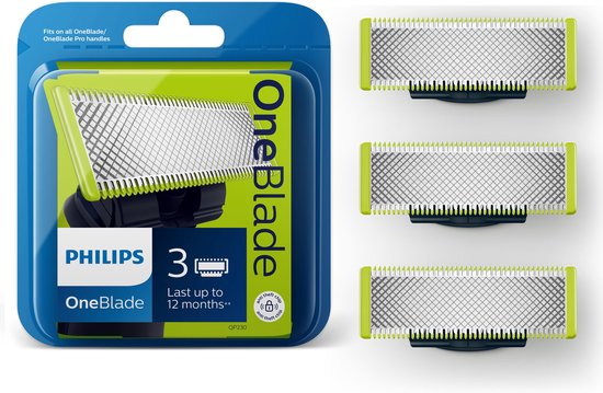 Philips OneBlade Original Blade QP230/50 - Vervangmesjes - 3 stuks cadeau geven