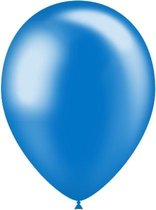 Blauwe Ballonnen Metallic 25cm 10st