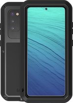 Samsung Galaxy S20 hoes - Love Mei - Metalen extreme protection case - Zwart - GSM Hoes - Telefoonhoes Geschikt Voor: Samsung Galaxy S20