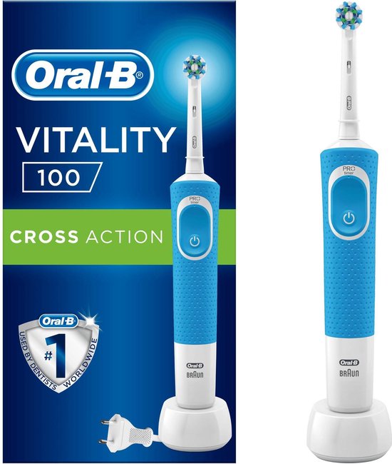 bol.com | Oral-B Vitality 100 CrossAction - Blauw - Elektrische  Tandenborstel