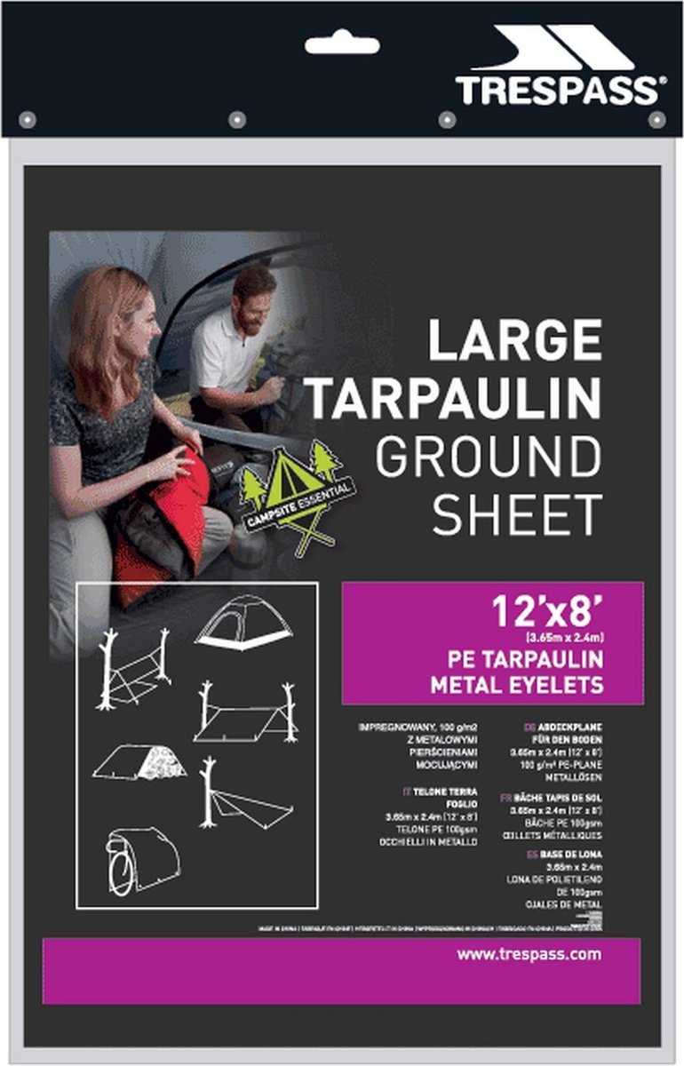 Trespass Faulken Large Tarpaulin Ground Sheet