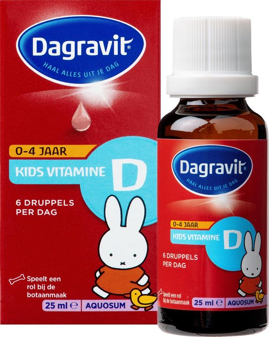 banner Bedrijf Smederij Dagravit Kids Vitamine D Aquosum - Nijntje - Vitaminen - 25 ml | bol.com