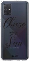 Casetastic Samsung Galaxy A71 (2020) Hoesje - Softcover Hoesje met Design - Chase The Sun Print