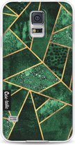 Casetastic Samsung Galaxy S5 / Galaxy S5 Plus / Galaxy S5 Neo Hoesje - Softcover Hoesje met Design - Deep Emerald Print