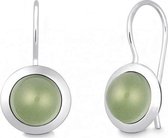 Quinn zilveren oorbellen met prasiolite - 035839935