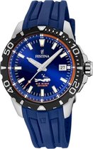 Festina The Originals Diver Horloge - Festina heren horloge - Blauw - diameter 44.5 mm - roestvrij staal